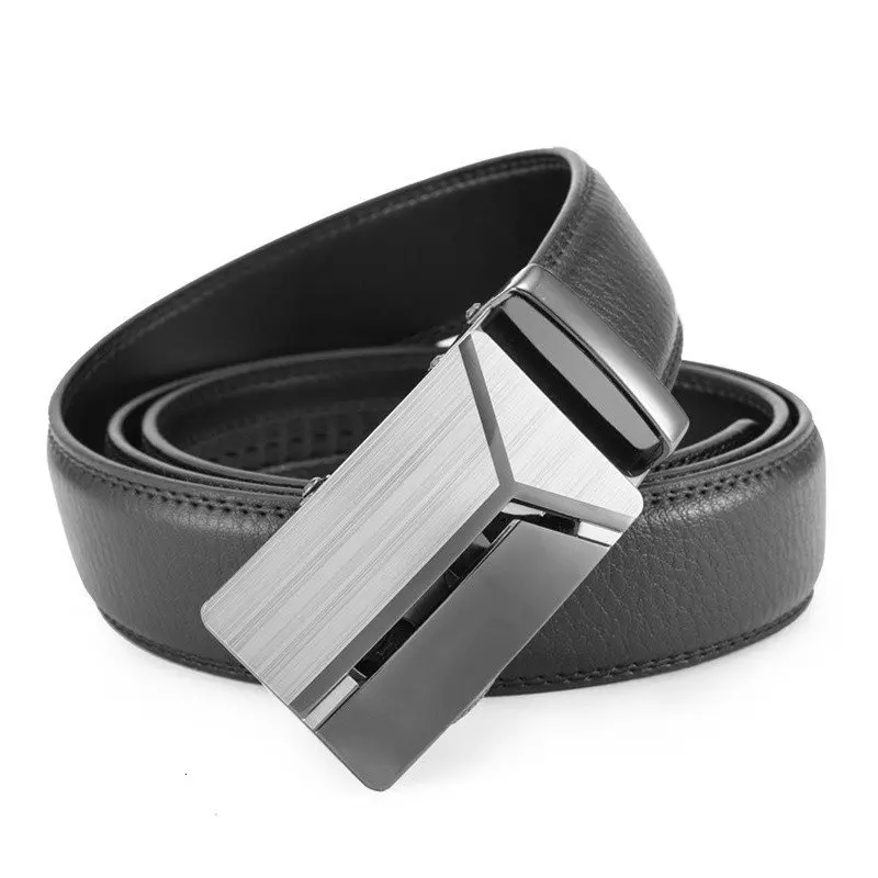 Men's Automatic Buckle Leather Belt