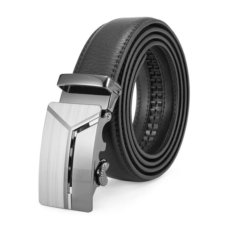 Men's Automatic Buckle Leather Belt